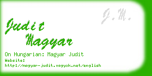 judit magyar business card